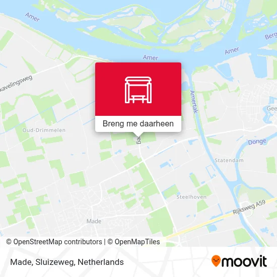 Made, Sluizeweg kaart