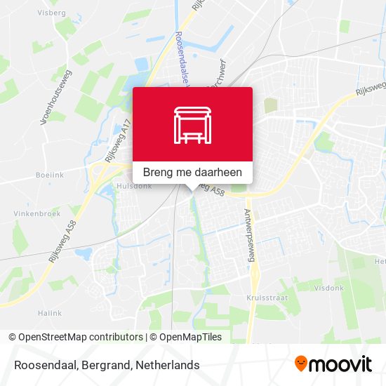 Roosendaal, Bergrand kaart