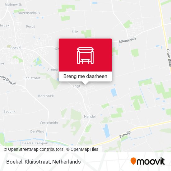 Boekel, Kluisstraat kaart