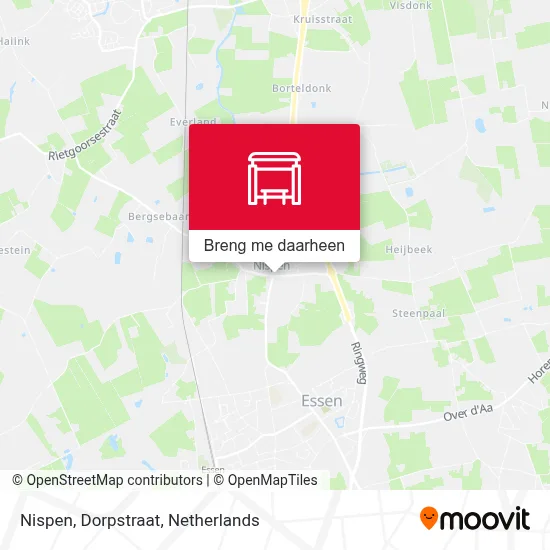 Nispen, Dorpstraat kaart
