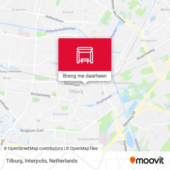 Tilburg, Interpolis kaart