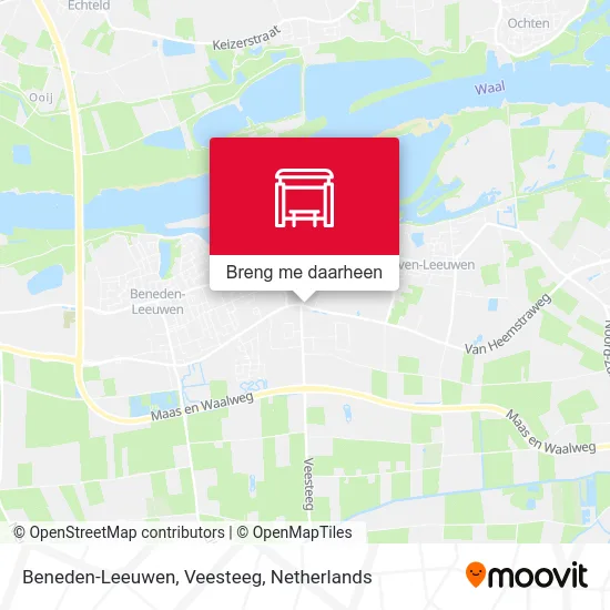 Beneden-Leeuwen, Veesteeg kaart