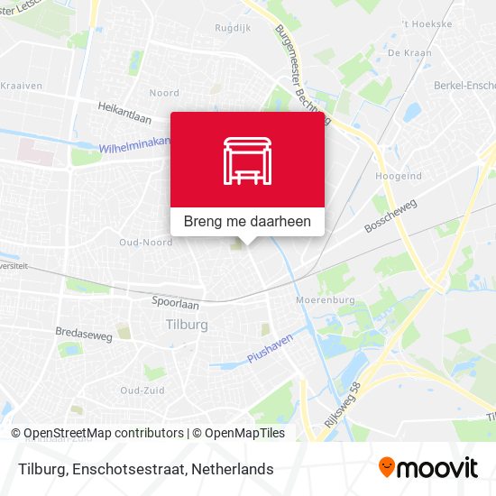Tilburg, Enschotsestraat kaart