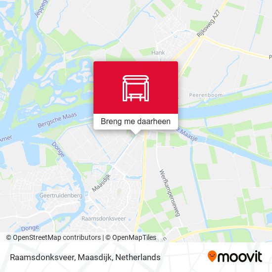 Raamsdonksveer, Maasdijk kaart