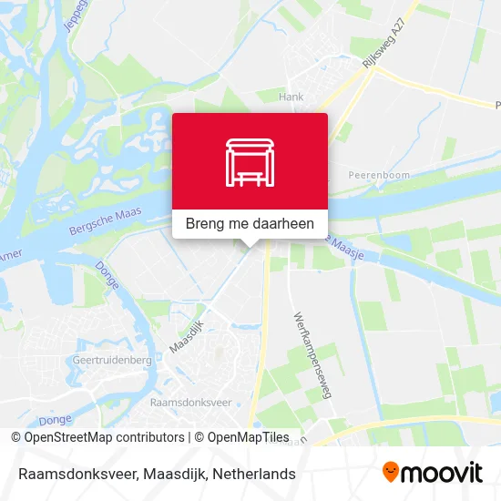 Raamsdonksveer, Maasdijk kaart