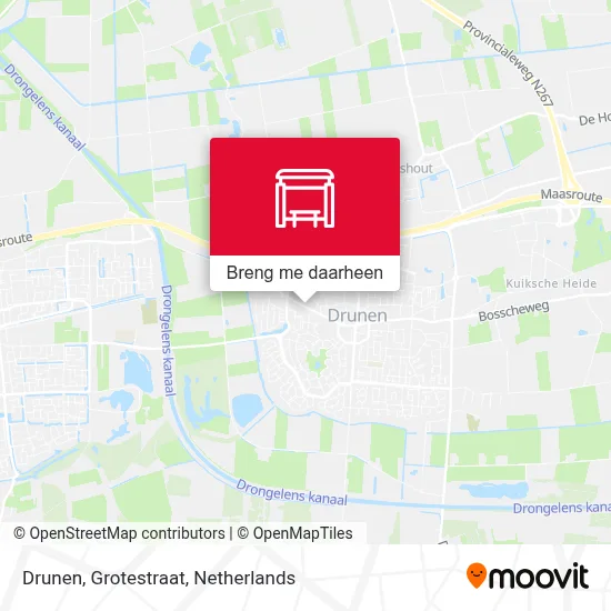 Drunen, Grotestraat kaart