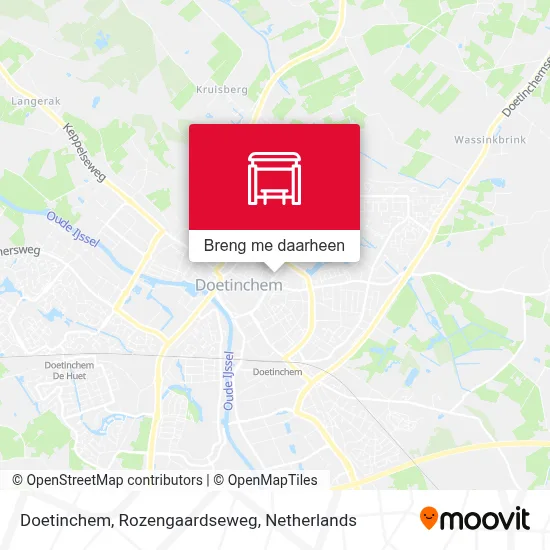 Doetinchem, Rozengaardseweg kaart