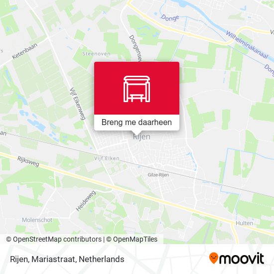 Rijen, Mariastraat kaart