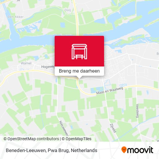 Beneden-Leeuwen, Pwa Brug kaart