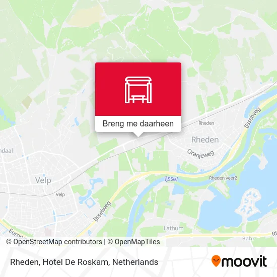 Rheden, Hotel De Roskam kaart