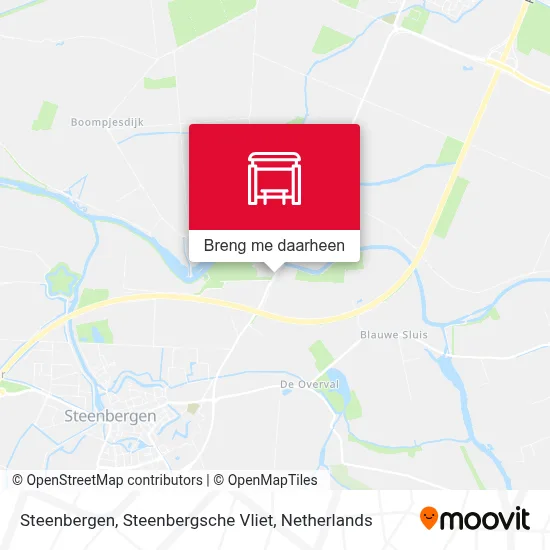 Steenbergen, Steenbergsche Vliet kaart