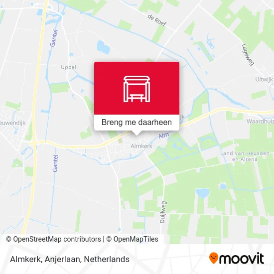 Almkerk, Anjerlaan kaart