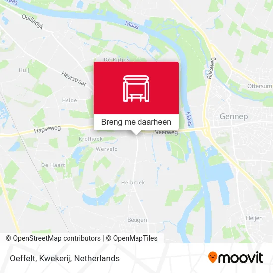 Oeffelt, Kwekerij kaart