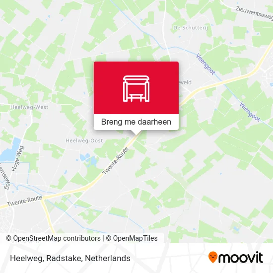 Heelweg, Radstake kaart