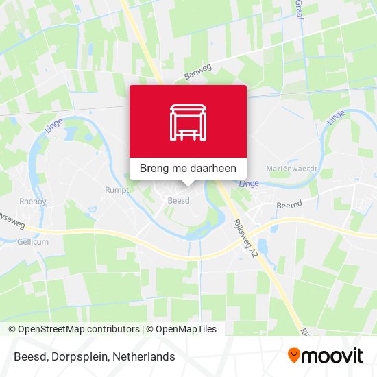 Beesd, Dorpsplein kaart