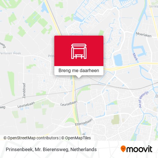 Prinsenbeek, Mr. Bierensweg kaart