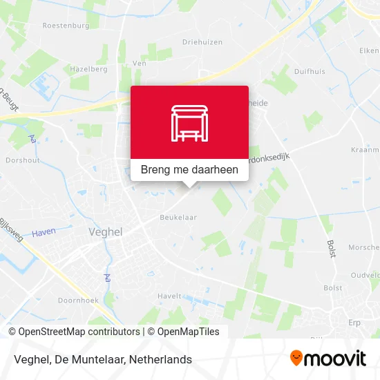 Veghel, De Muntelaar kaart