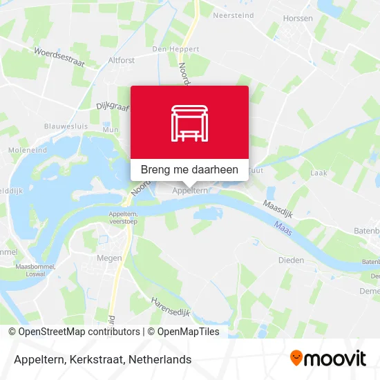 Appeltern, Kerkstraat kaart