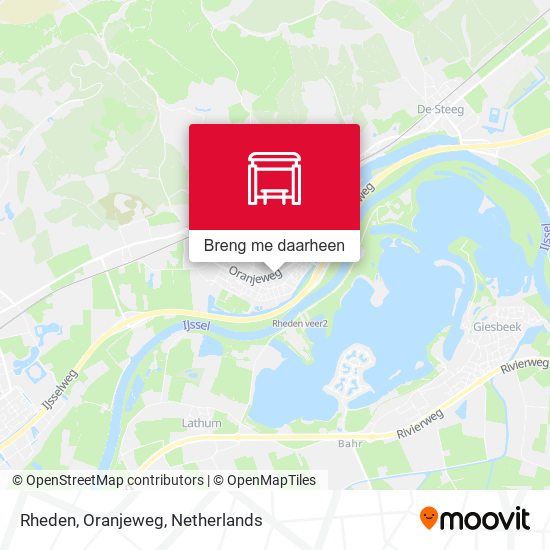 Rheden, Oranjeweg kaart