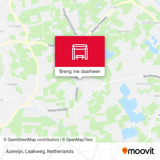 Azewijn, Laakweg kaart