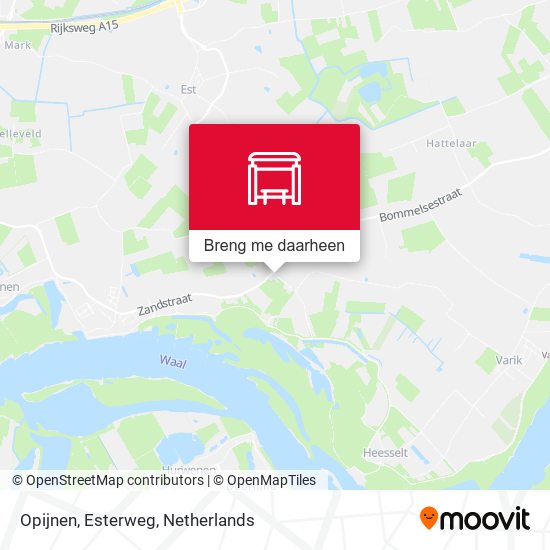 Opijnen, Esterweg kaart