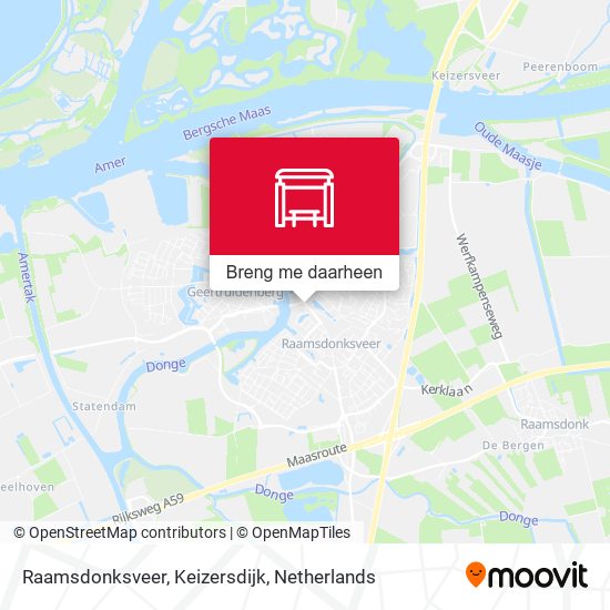 Raamsdonksveer, Keizersdijk kaart
