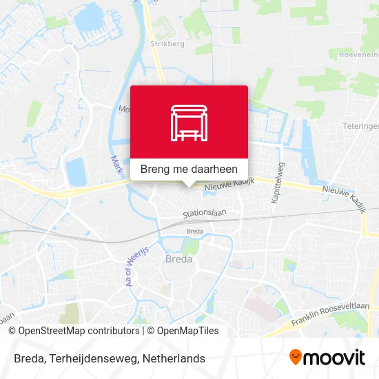 Breda, Terheijdenseweg kaart