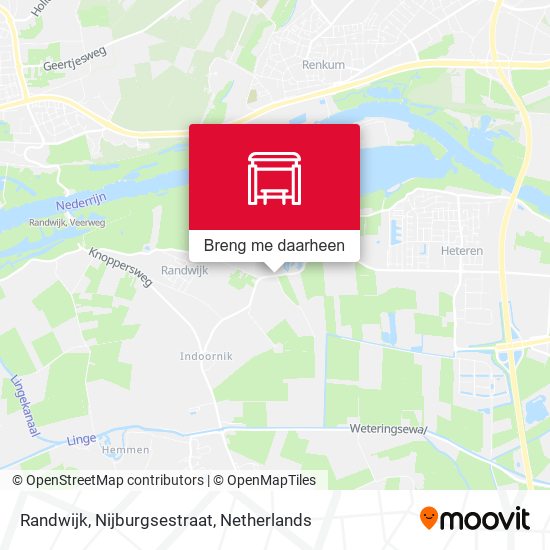 Randwijk, Nijburgsestraat kaart