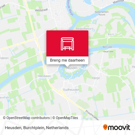 Heusden, Burchtplein kaart