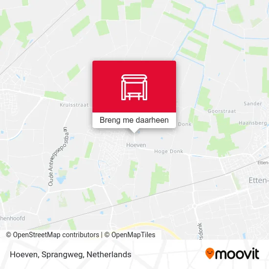Hoeven, Sprangweg kaart