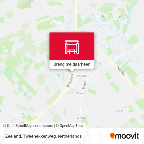 Zeeland, Tweehekkenweg kaart