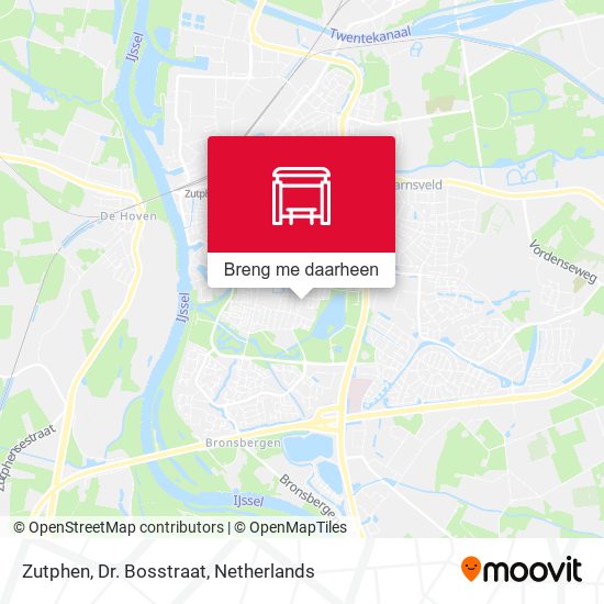 Zutphen, Dr. Bosstraat kaart