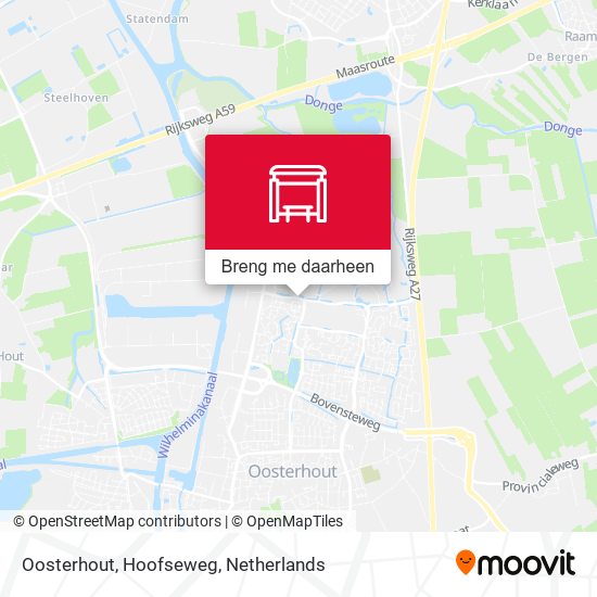 Oosterhout, Hoofseweg kaart