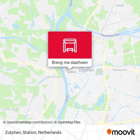 Zutphen, Station kaart