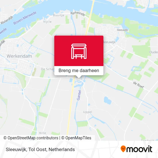 Sleeuwijk, Tol Oost kaart