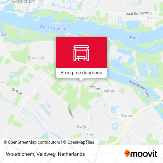 Woudrichem, Veldweg kaart
