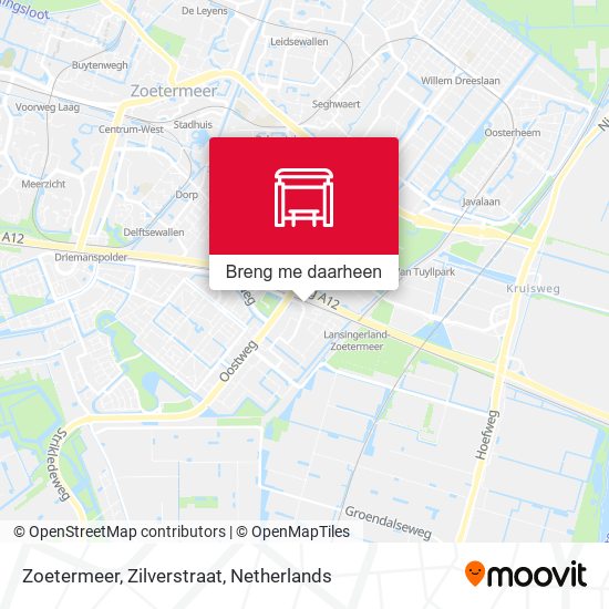 Zoetermeer, Zilverstraat kaart