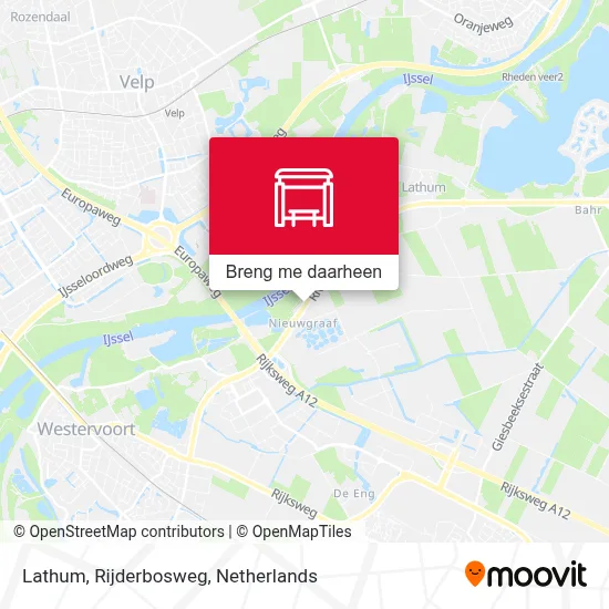 Lathum, Rijderbosweg kaart