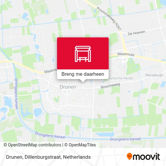 Drunen, Dillenburgstraat kaart