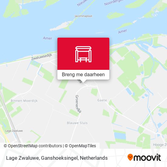 Lage Zwaluwe, Ganshoeksingel kaart