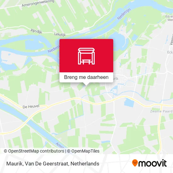Maurik, Van De Geerstraat kaart