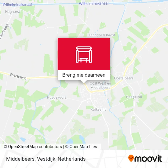 Middelbeers, Vestdijk kaart