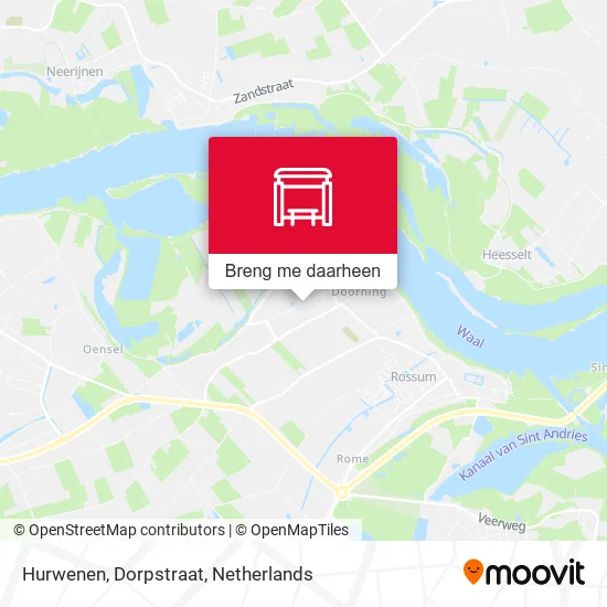 Hurwenen, Dorpstraat kaart