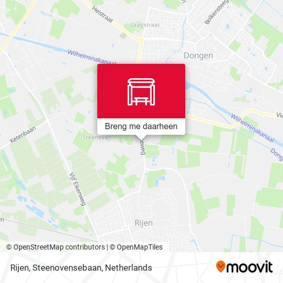 Rijen, Steenovensebaan kaart