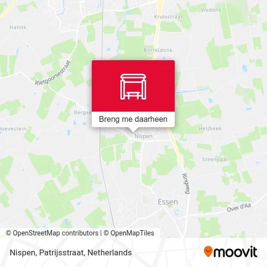 Nispen, Patrijsstraat kaart