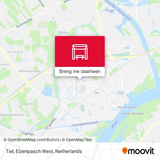 Tiel, Elzenpasch West kaart