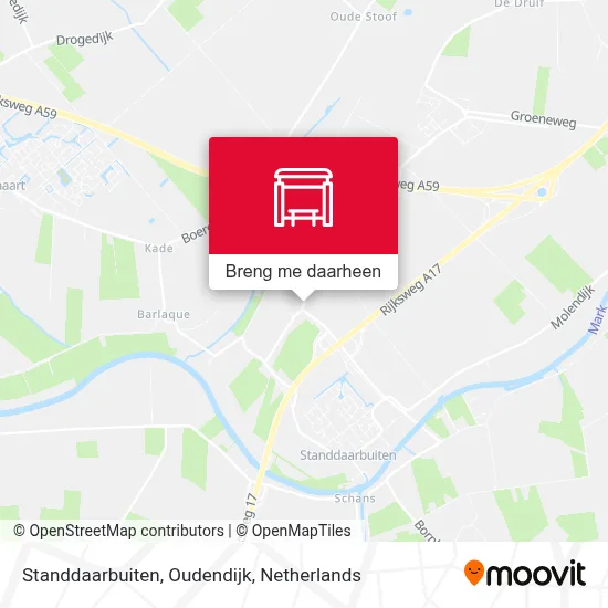 Standdaarbuiten, Oudendijk kaart