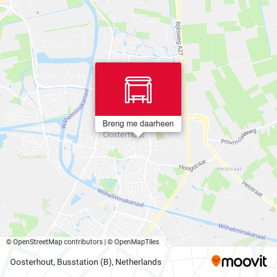 Oosterhout, Busstation kaart