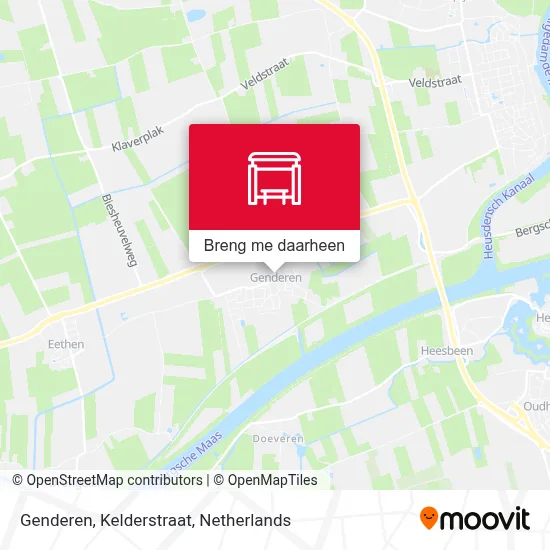 Genderen, Kelderstraat kaart