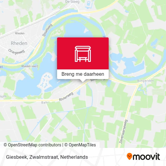 Giesbeek, Zwalmstraat kaart